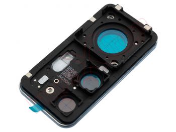Embellecedor / marco azul con lentes de cámaras traseras para Xiaomi 12T Pro, 22081212UG